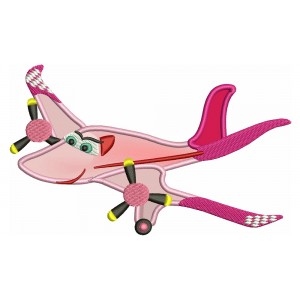 Looks Like Rochelle Airplaine Applique Machine Embroidery Design Digitized Pattern